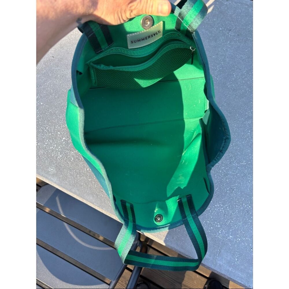 SummerSalt Green Two-Tone Everyday Tote Bag - Picture 3 of 12